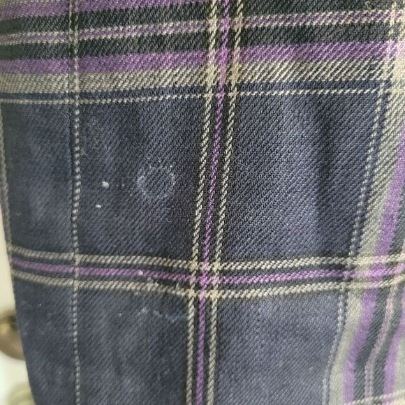 Vintage academia plaid suit with original gold buttons - Picture 14 of 16